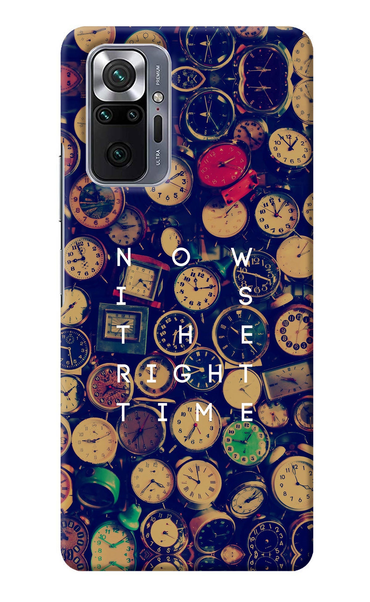 Now is the Right Time Quote Redmi Note 10 Pro Back Cover