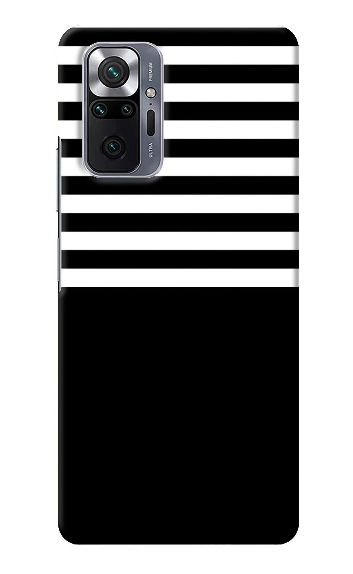 Black and White Print Redmi Note 10 Pro Back Cover