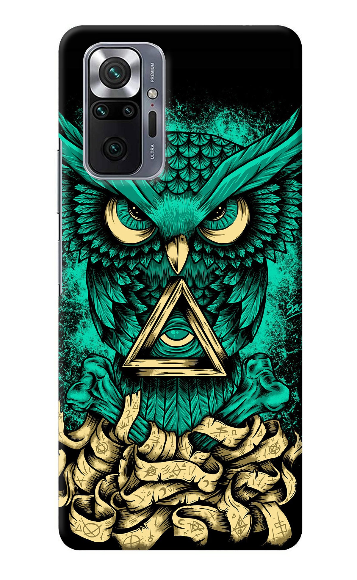 Green Owl Redmi Note 10 Pro Back Cover