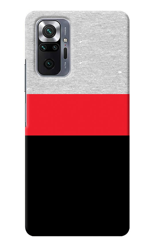 Tri Color Pattern Redmi Note 10 Pro Back Cover