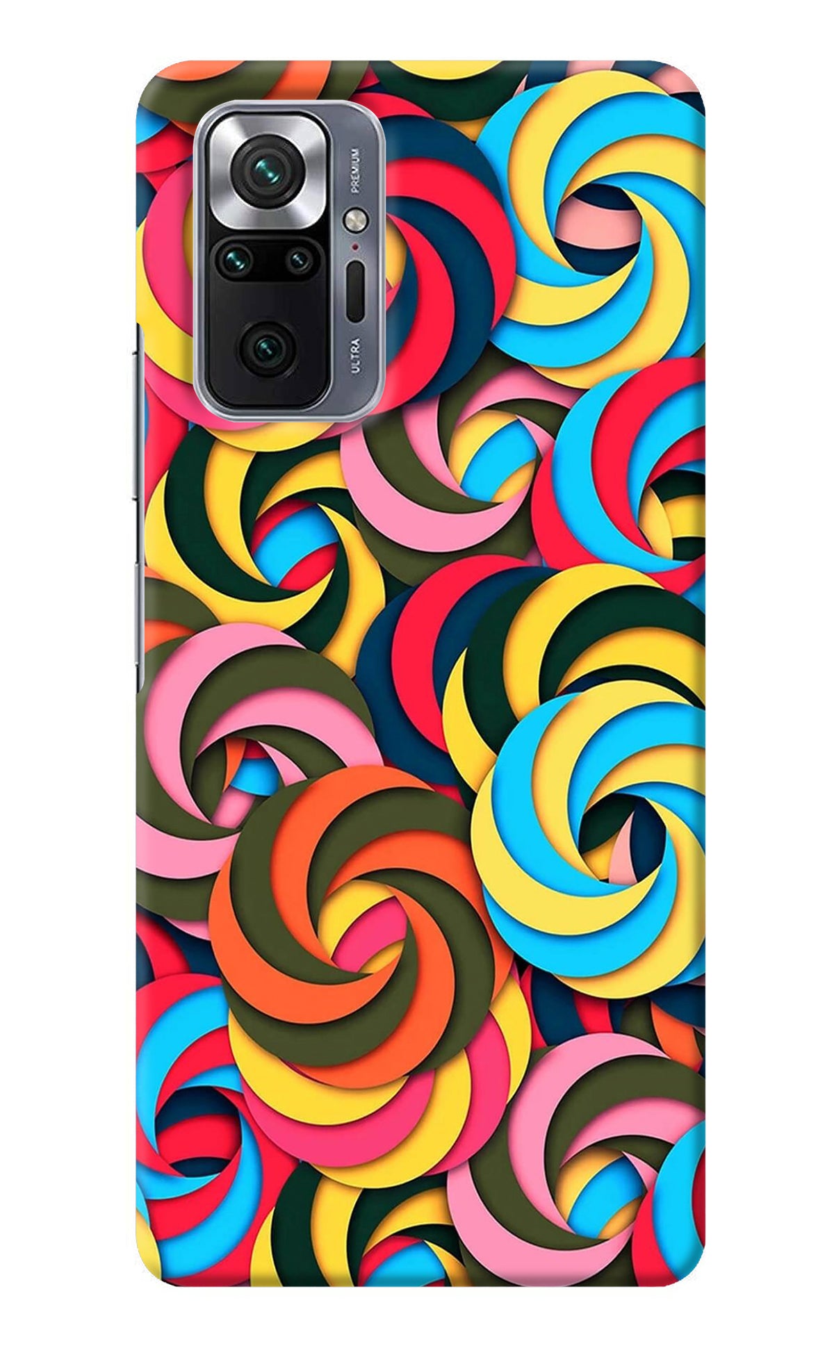 Spiral Pattern Redmi Note 10 Pro Back Cover