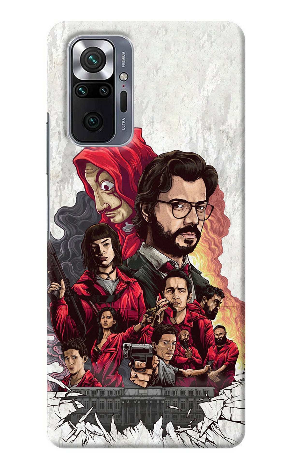 Money Heist Artwork Redmi Note 10 Pro Back Cover