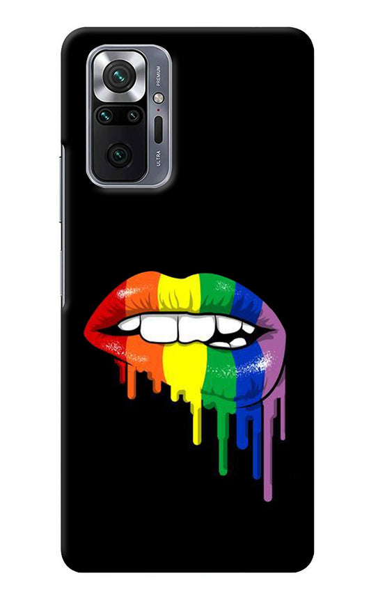 Lips Biting Redmi Note 10 Pro Back Cover