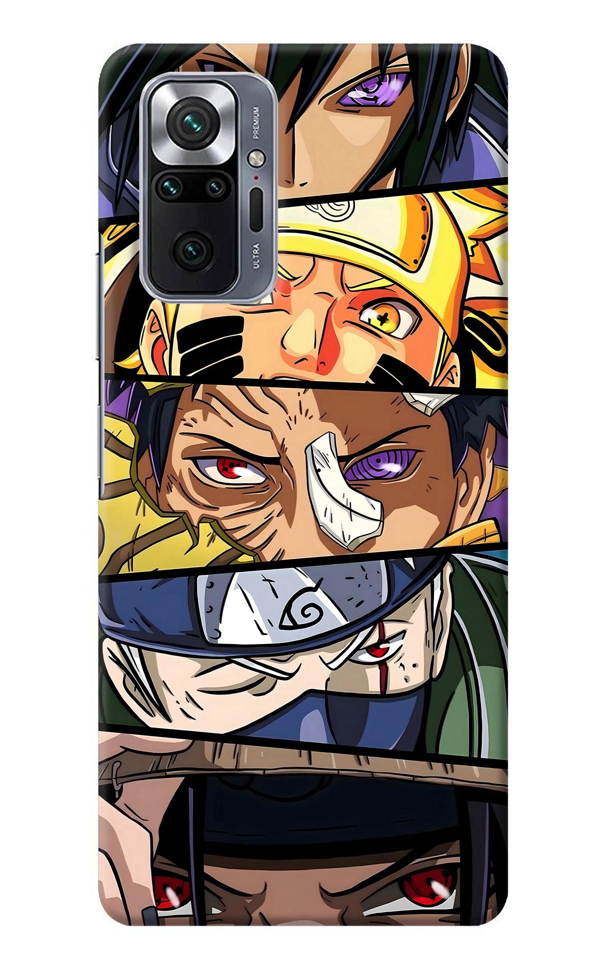 Naruto Character Redmi Note 10 Pro Back Cover