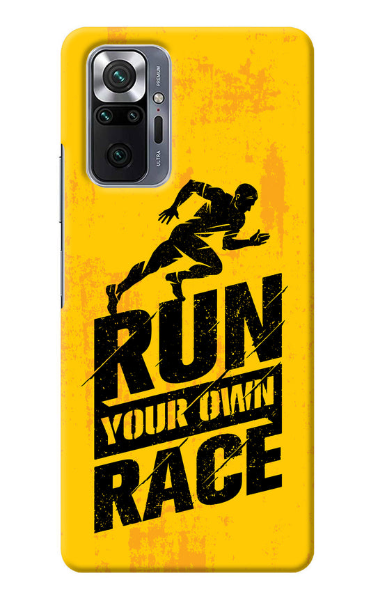 Run Your Own Race Redmi Note 10 Pro Back Cover