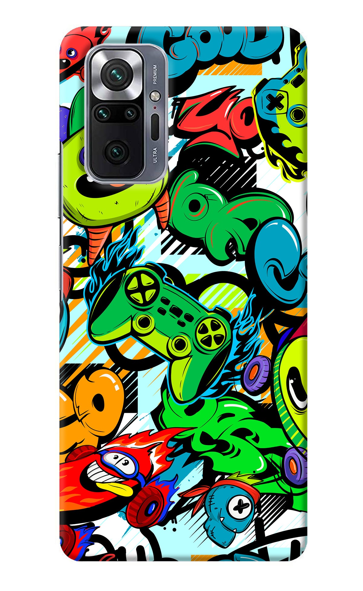 Game Doodle Redmi Note 10 Pro Back Cover