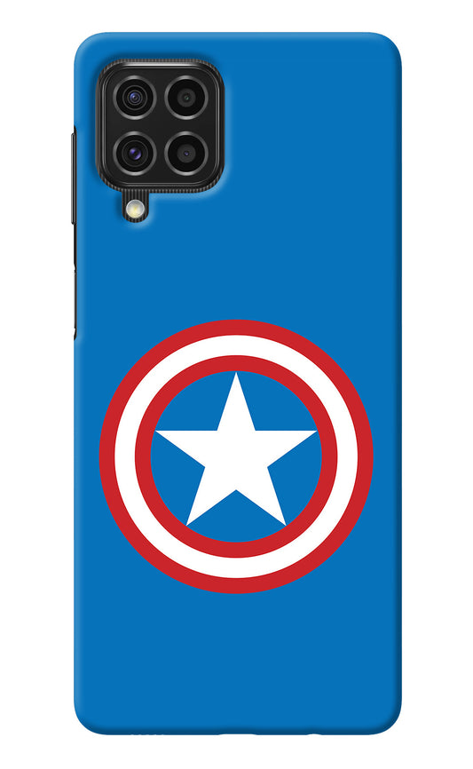 Captain America Logo Samsung F62 Back Cover