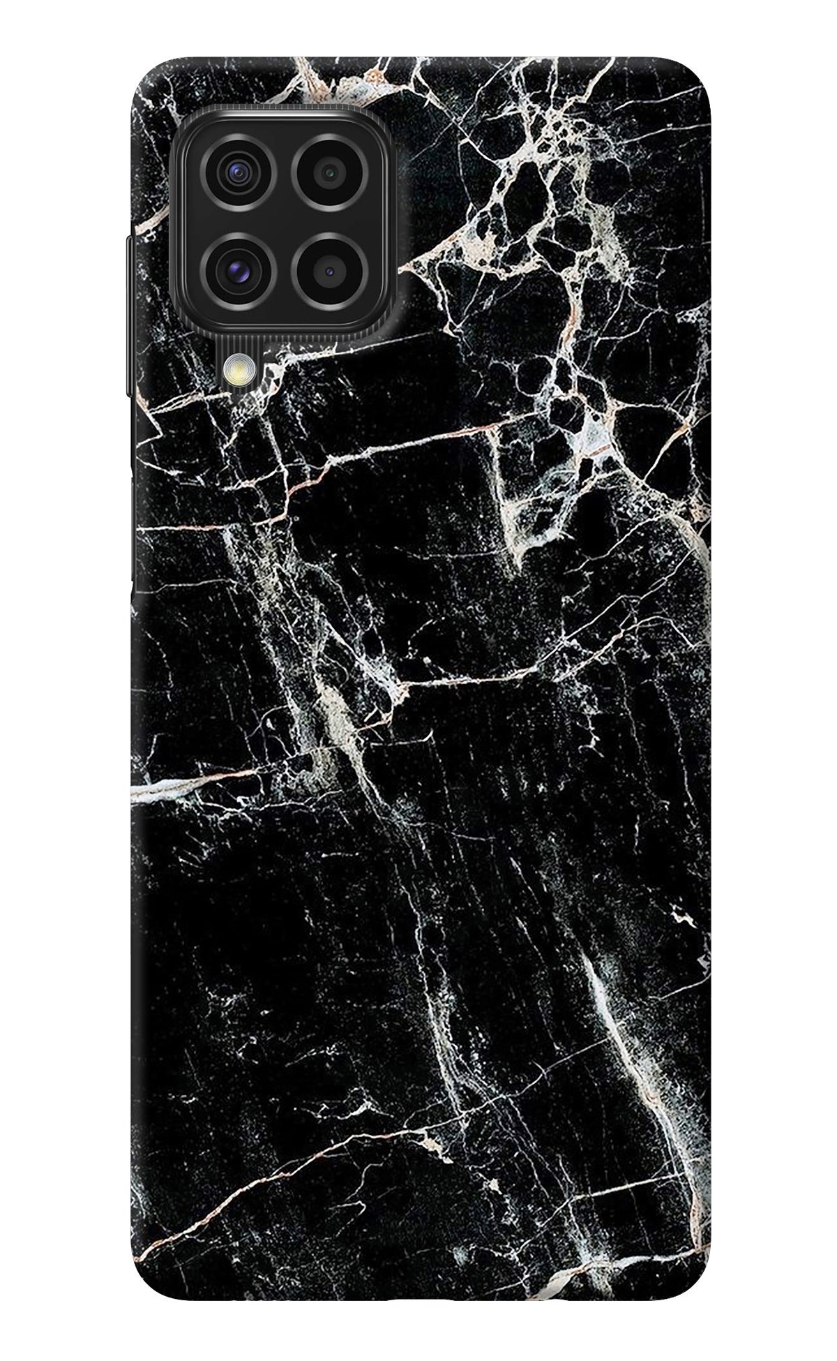 Black Marble Texture Samsung F62 Back Cover