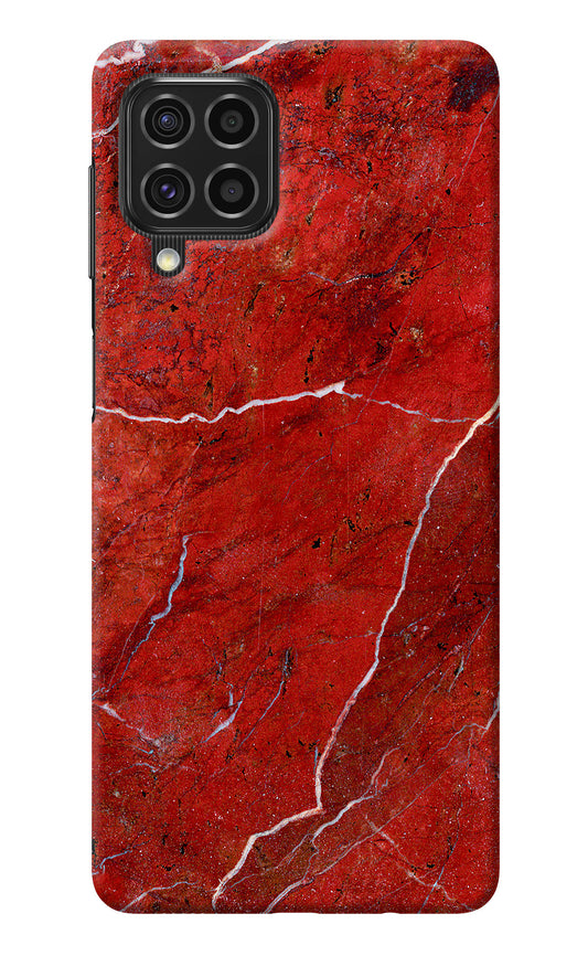 Red Marble Design Samsung F62 Back Cover