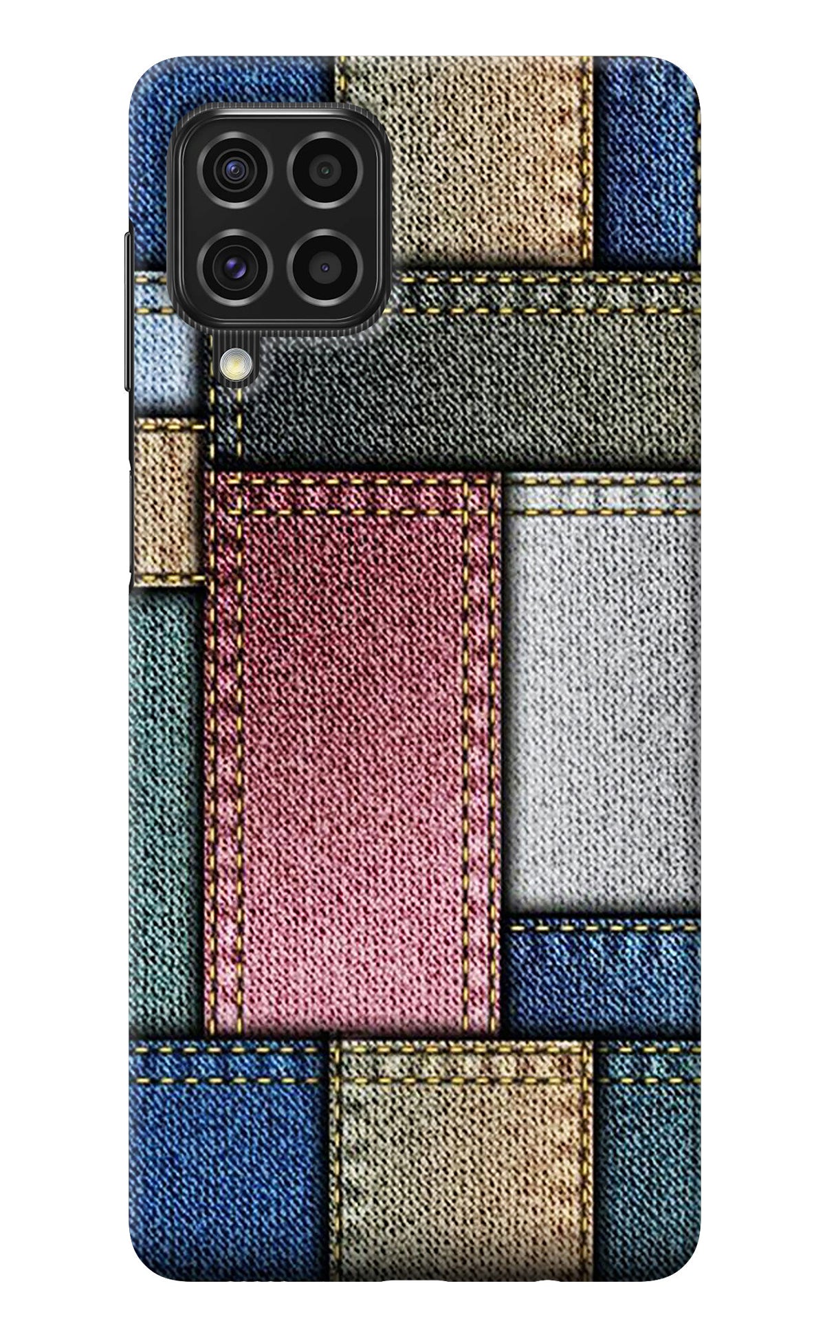 Multicolor Jeans Samsung F62 Back Cover