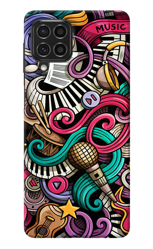 Music Abstract Samsung F62 Back Cover