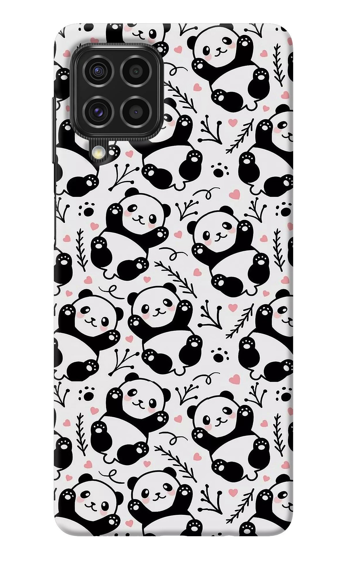 Cute Panda Samsung F62 Back Cover