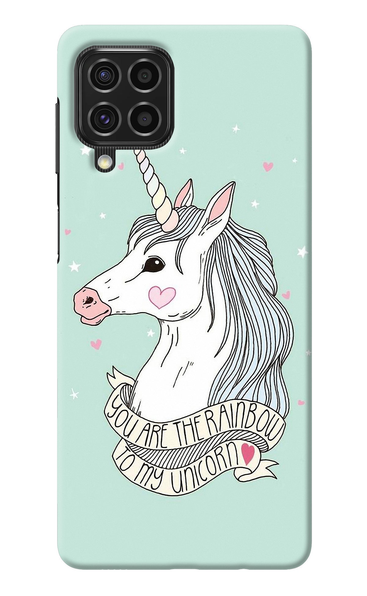 Unicorn Wallpaper Samsung F62 Back Cover