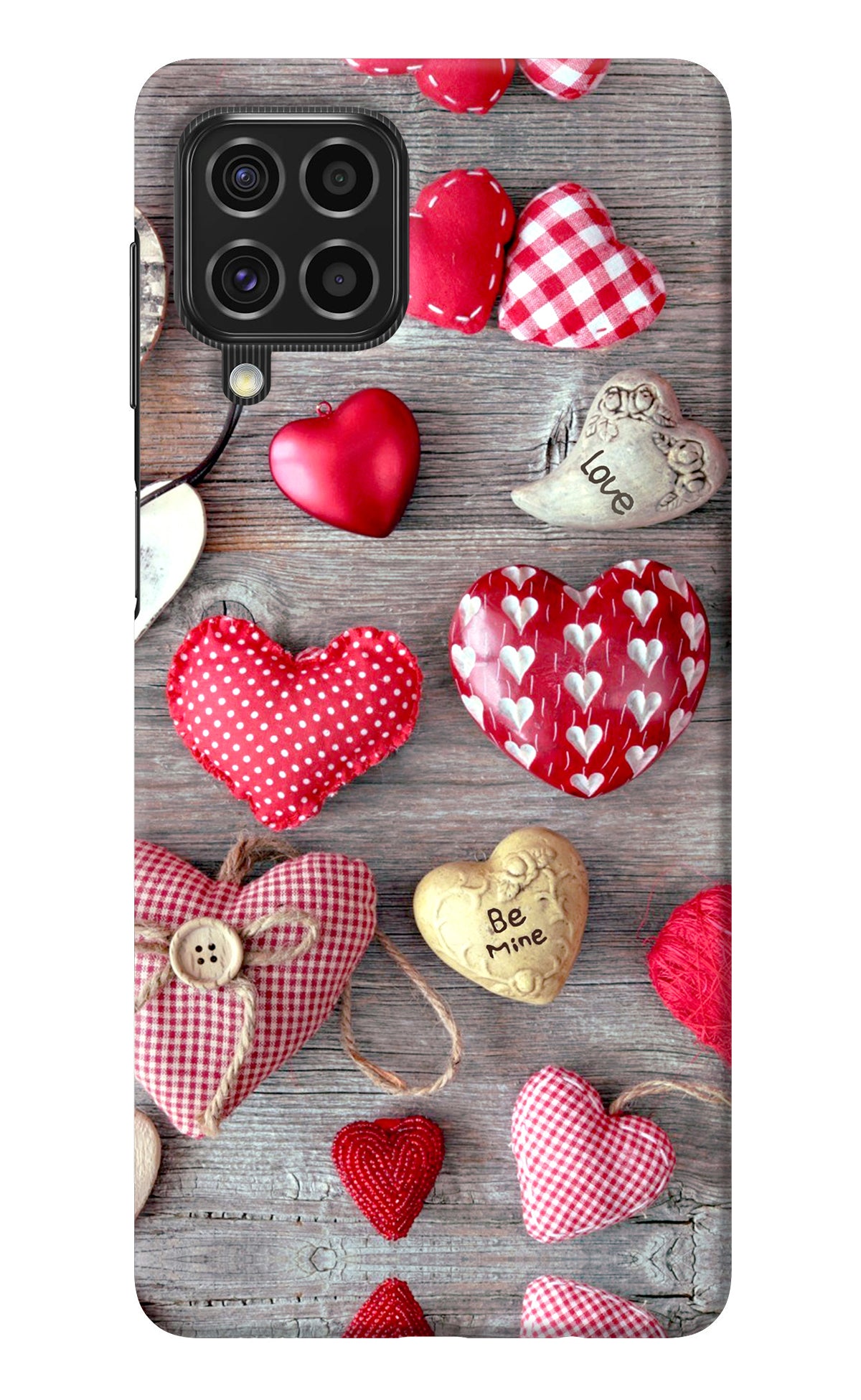 Love Wallpaper Samsung F62 Back Cover