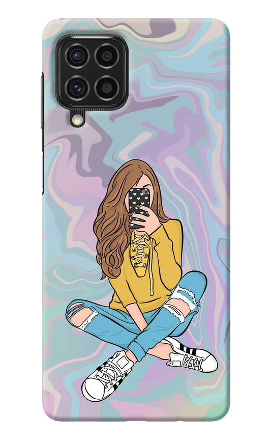 Selfie Girl Samsung F62 Back Cover