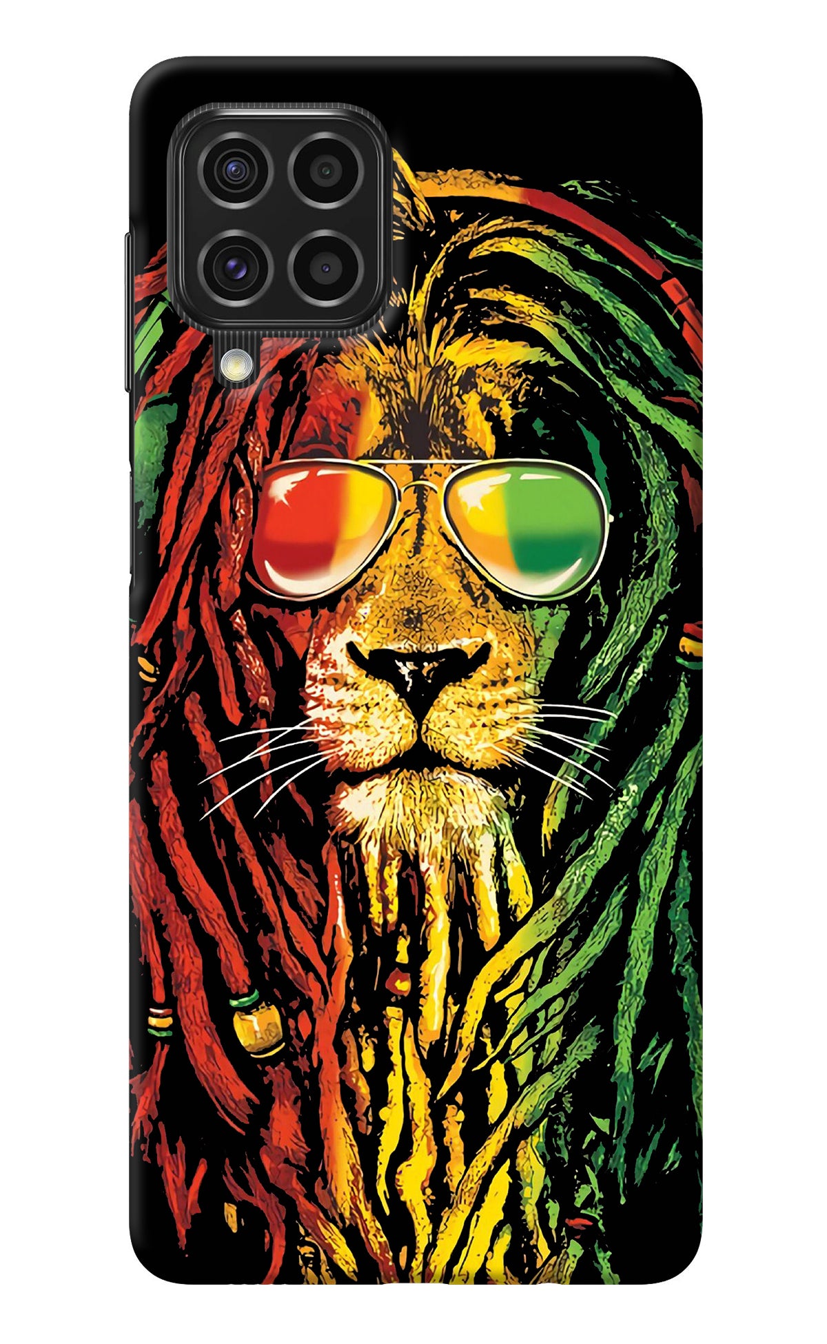 Rasta Lion Samsung F62 Back Cover