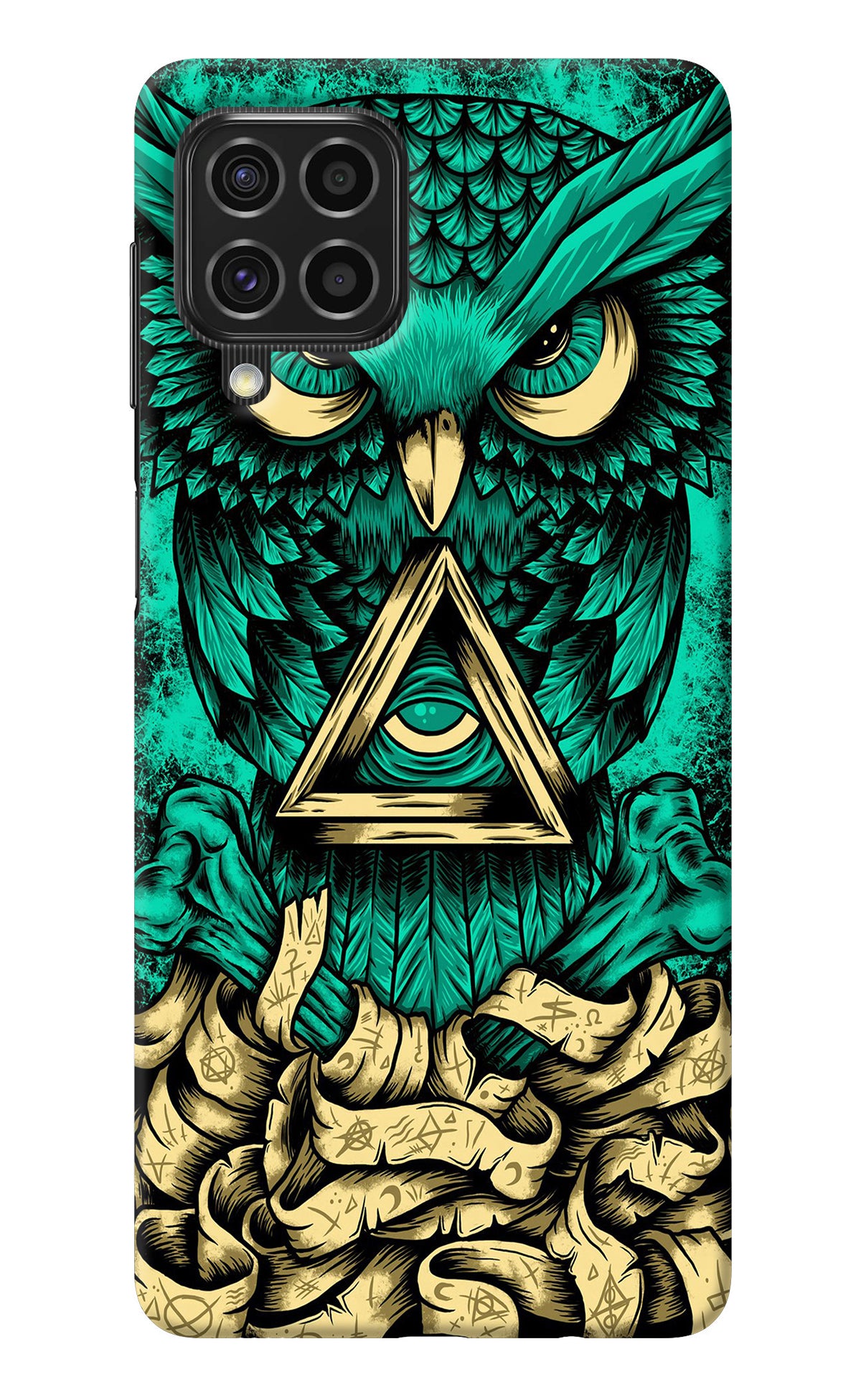 Green Owl Samsung F62 Back Cover