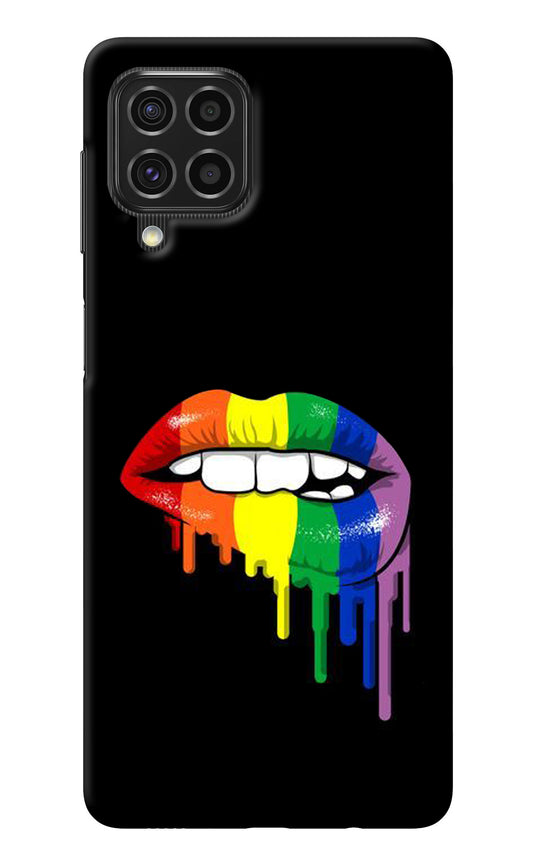 Lips Biting Samsung F62 Back Cover