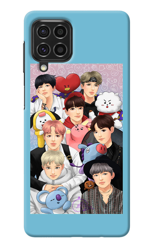 BTS with animals Samsung F62 Back Cover