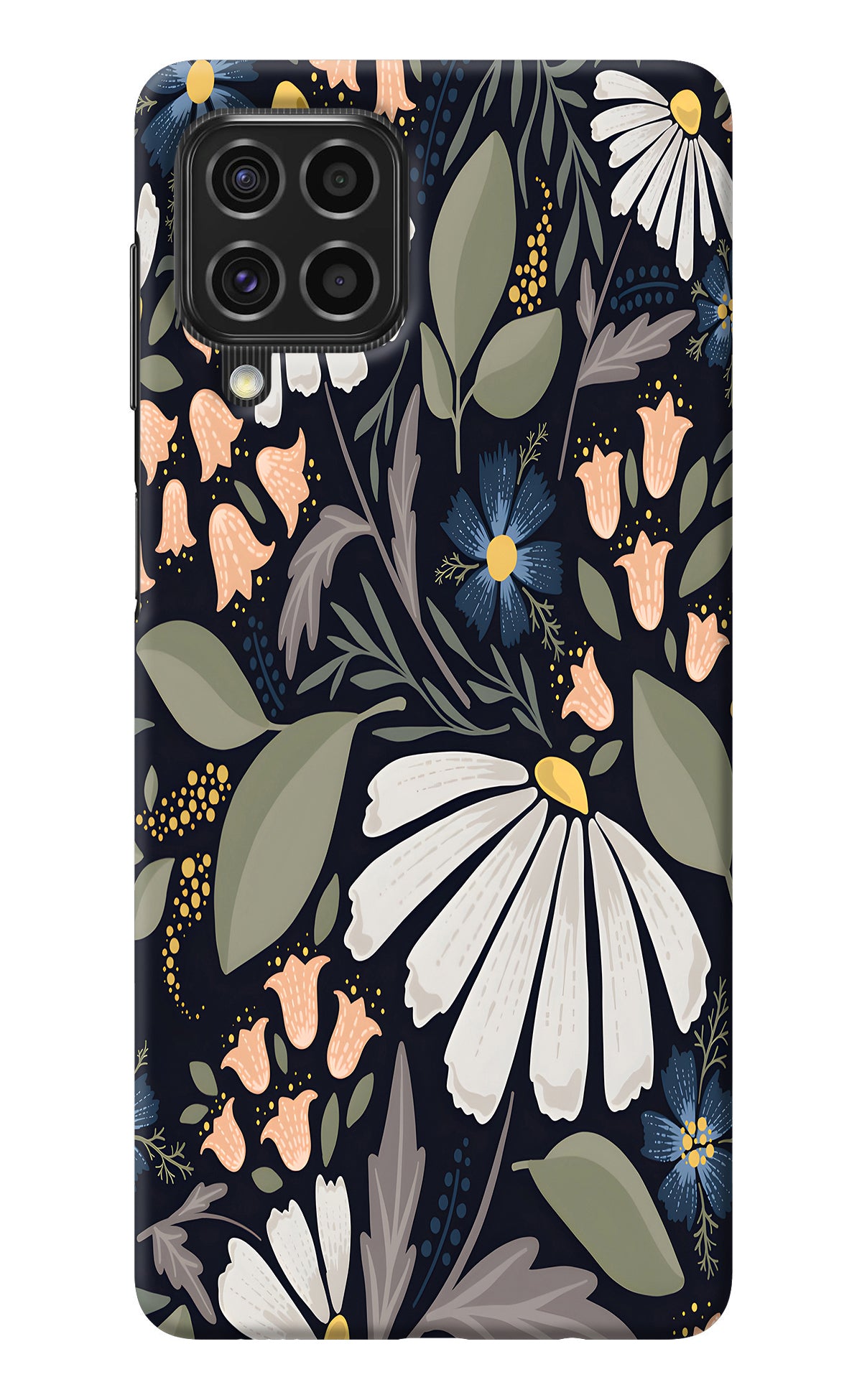 Flowers Art Samsung F62 Back Cover