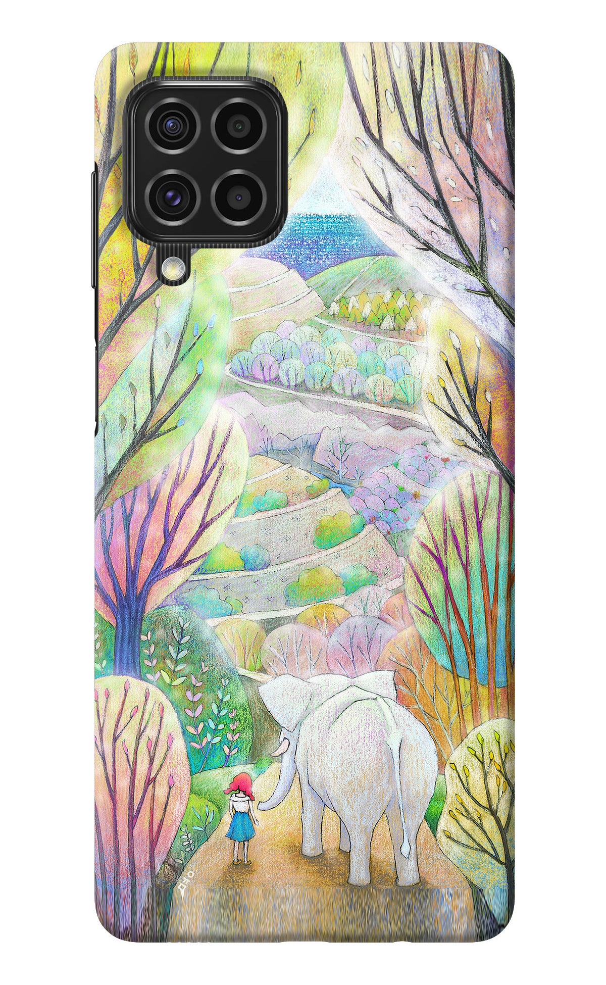 Nature Painting Samsung F62 Back Cover