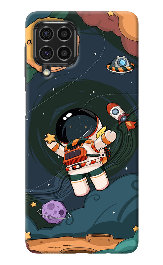 Cartoon Astronaut Samsung F62 Back Cover