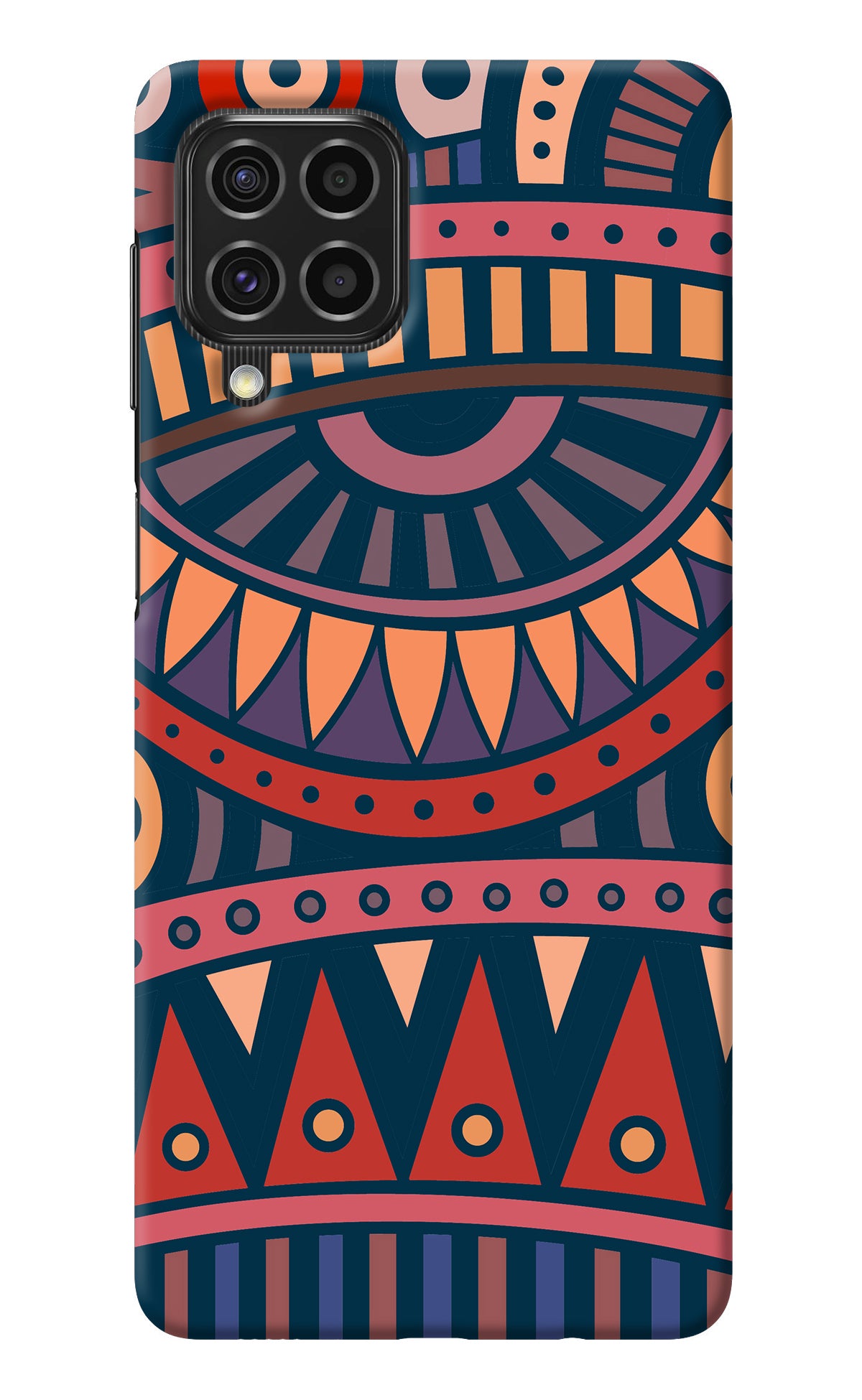 African Culture Design Samsung F62 Back Cover