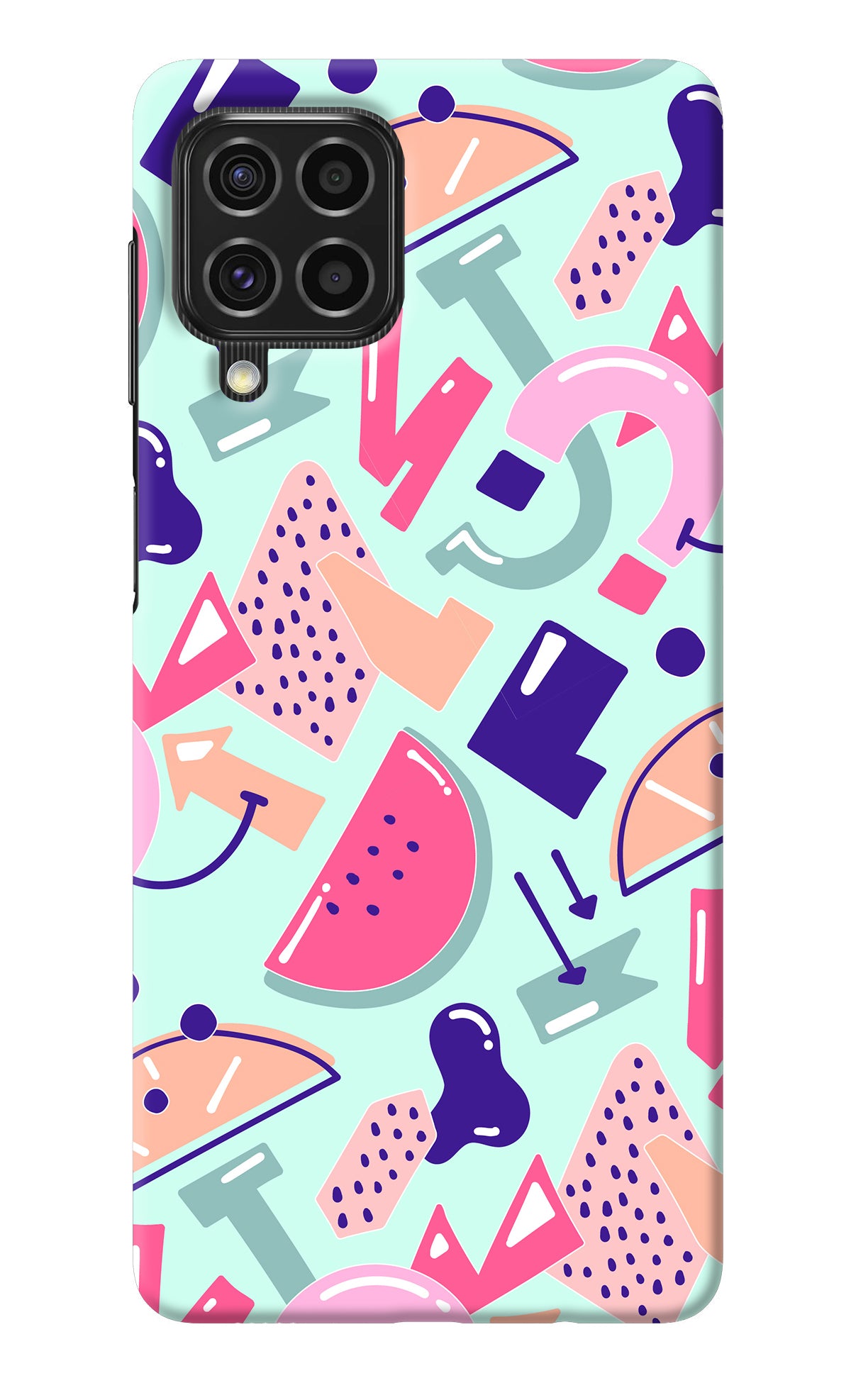 Doodle Pattern Samsung F62 Back Cover