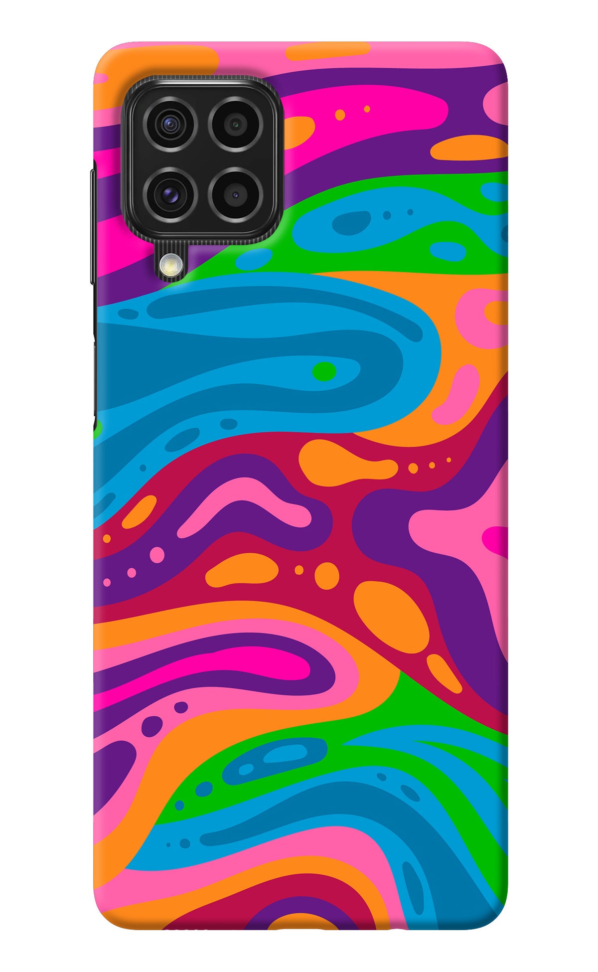 Trippy Pattern Samsung F62 Back Cover