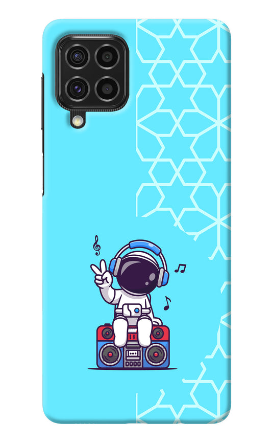 Cute Astronaut Chilling Samsung F62 Back Cover