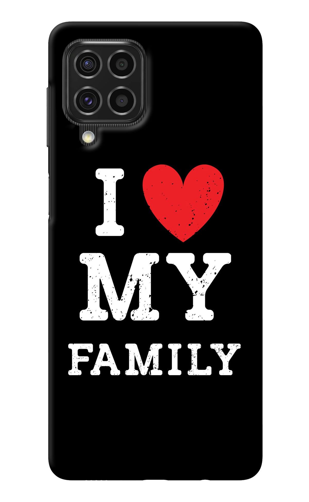 I Love My Family Samsung F62 Back Cover