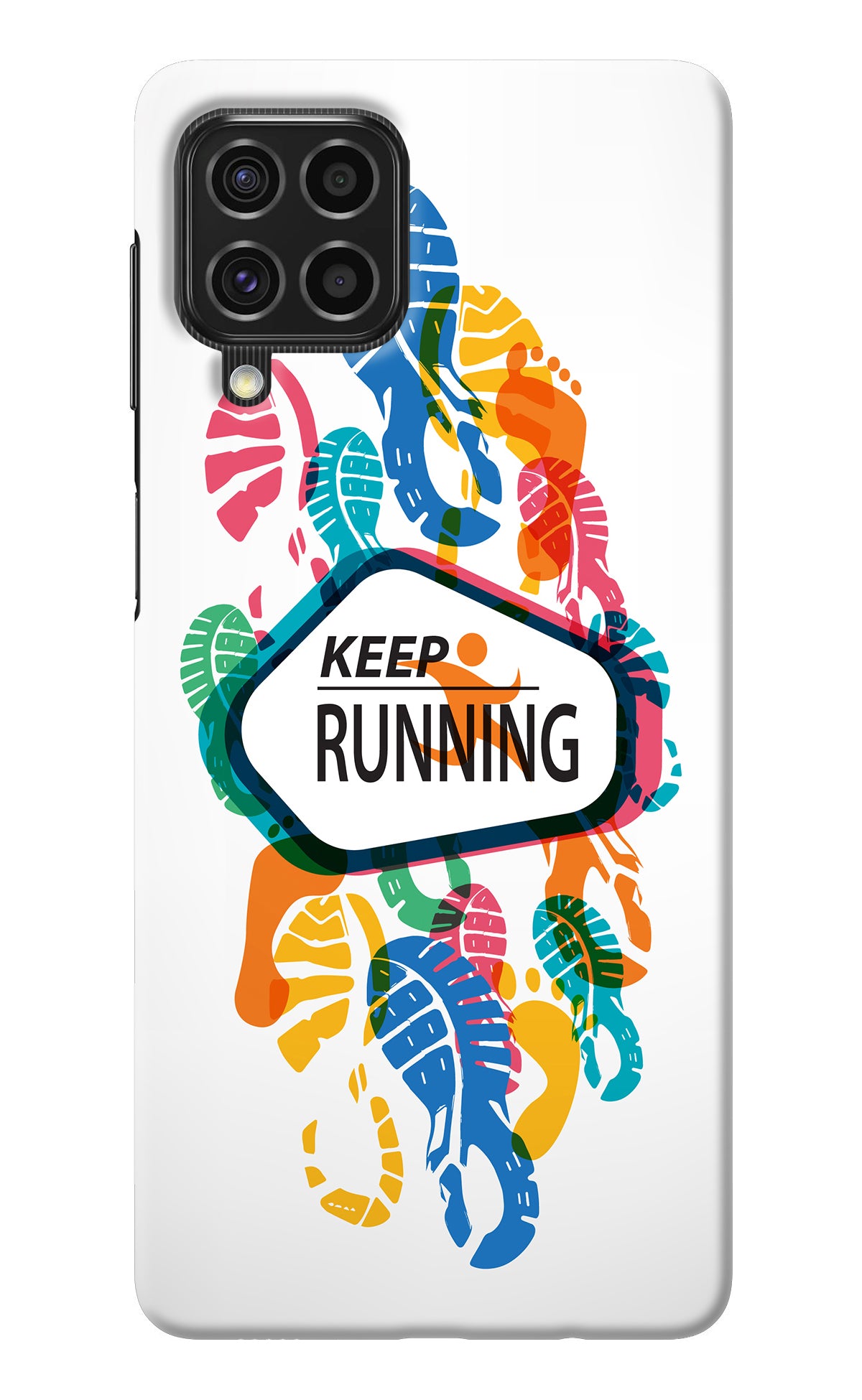Keep Running Samsung F62 Back Cover