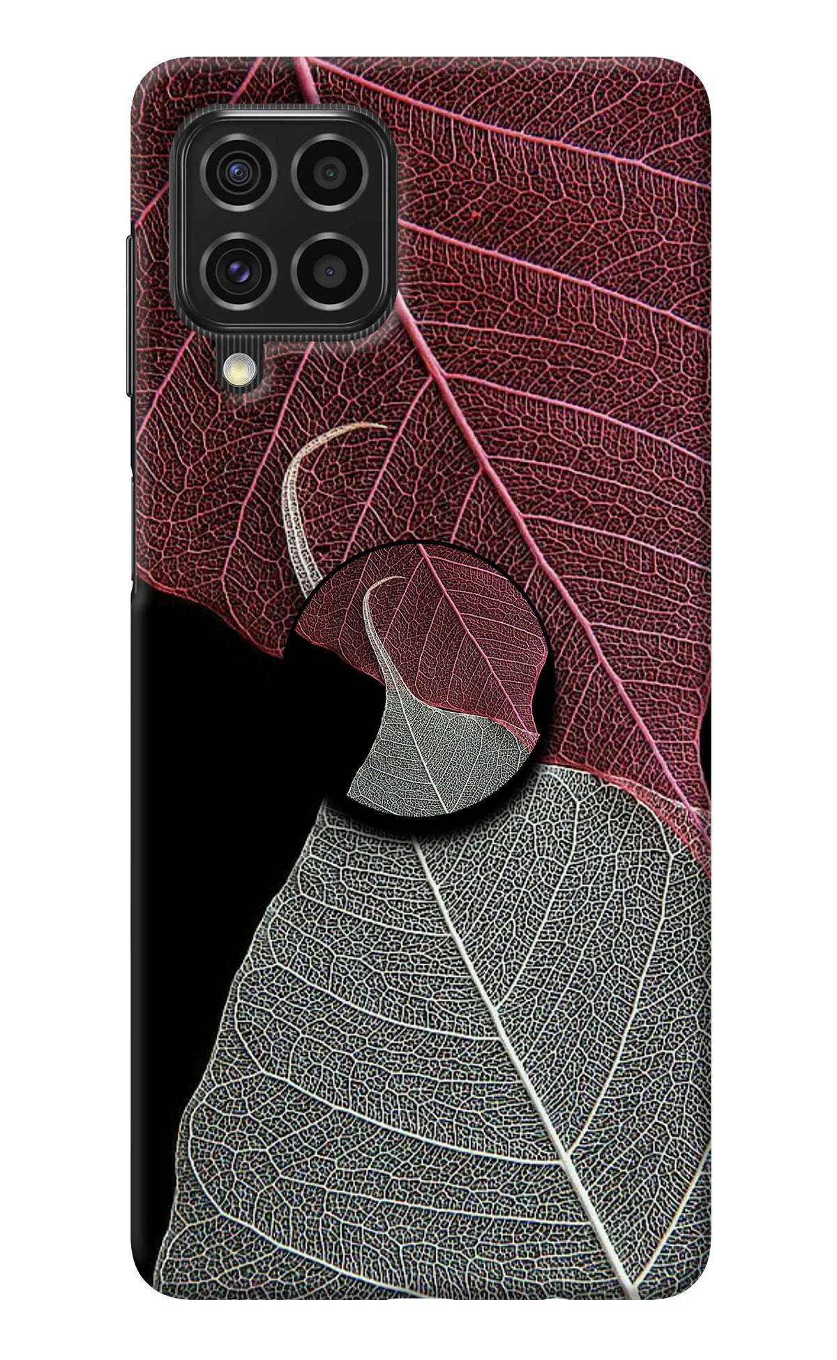 Leaf Pattern Samsung F62 Pop Case