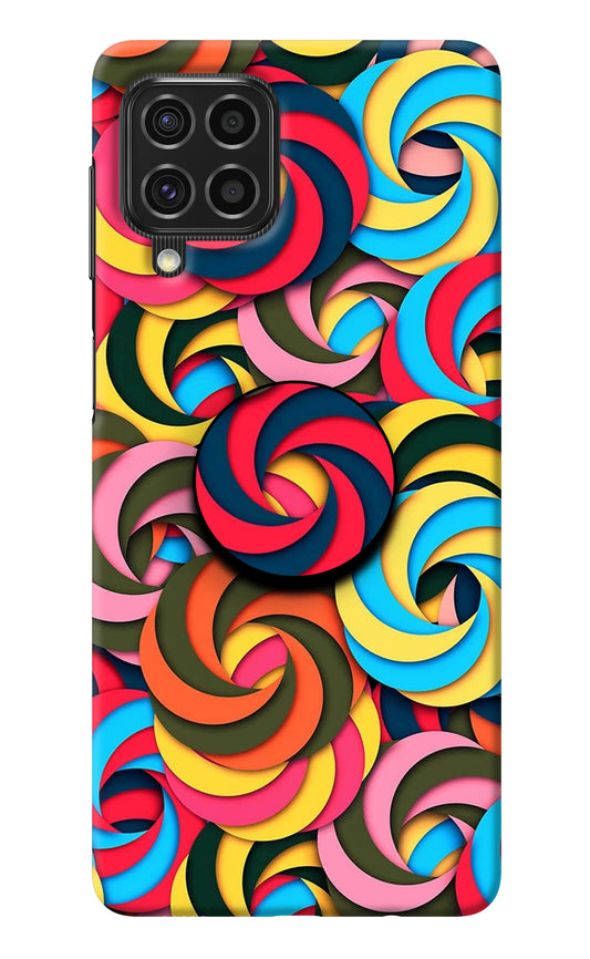 Spiral Pattern Samsung F62 Pop Case