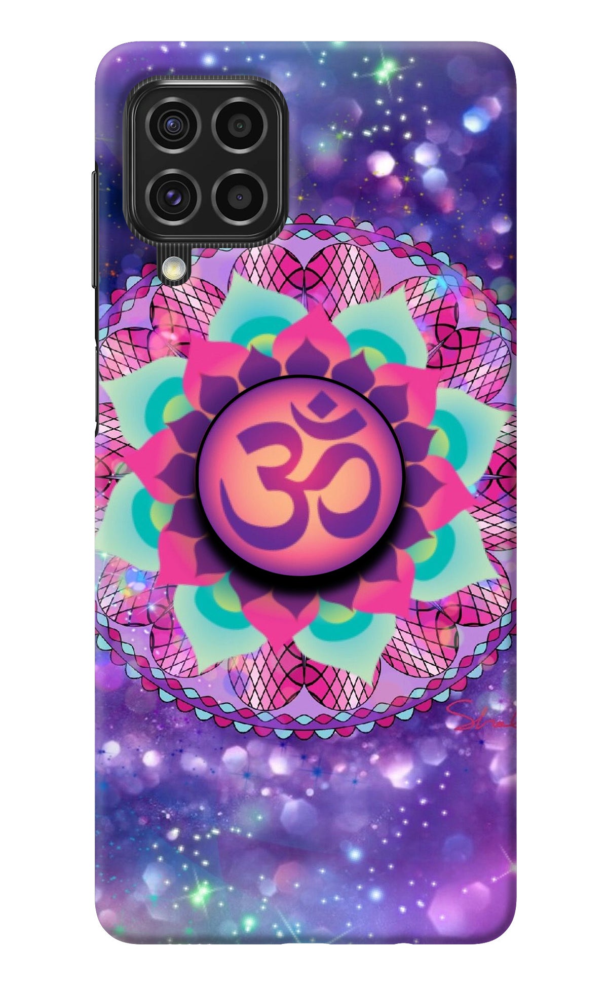 Om Purple Samsung F62 Pop Case