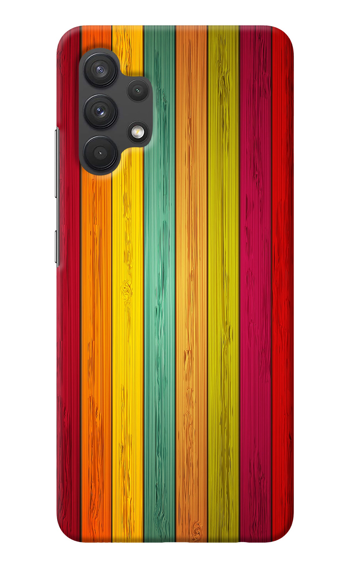 Multicolor Wooden Samsung A32 4G Back Cover