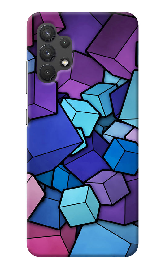 Cubic Abstract Samsung A32 4G Back Cover