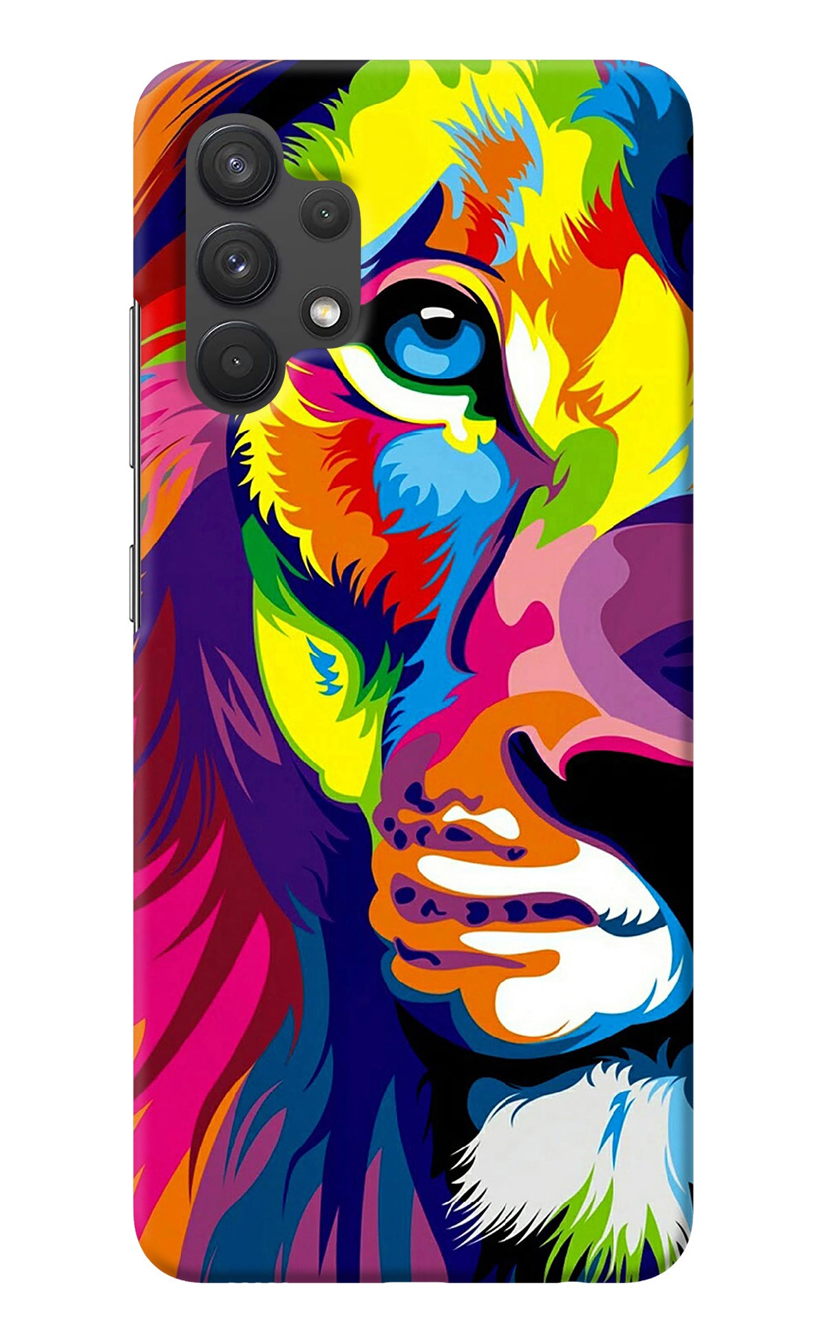 Lion Half Face Samsung A32 4G Back Cover