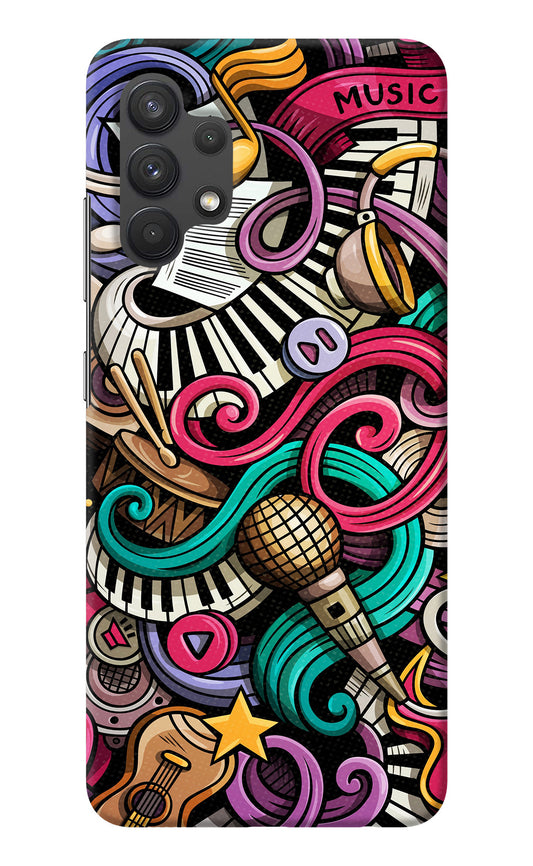 Music Abstract Samsung A32 4G Back Cover