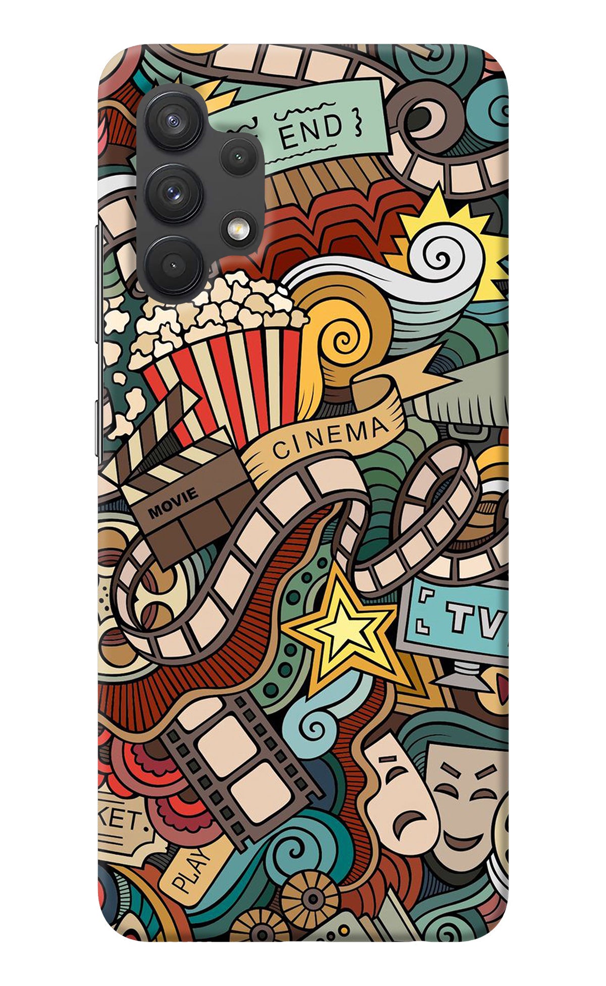 Cinema Abstract Samsung A32 4G Back Cover