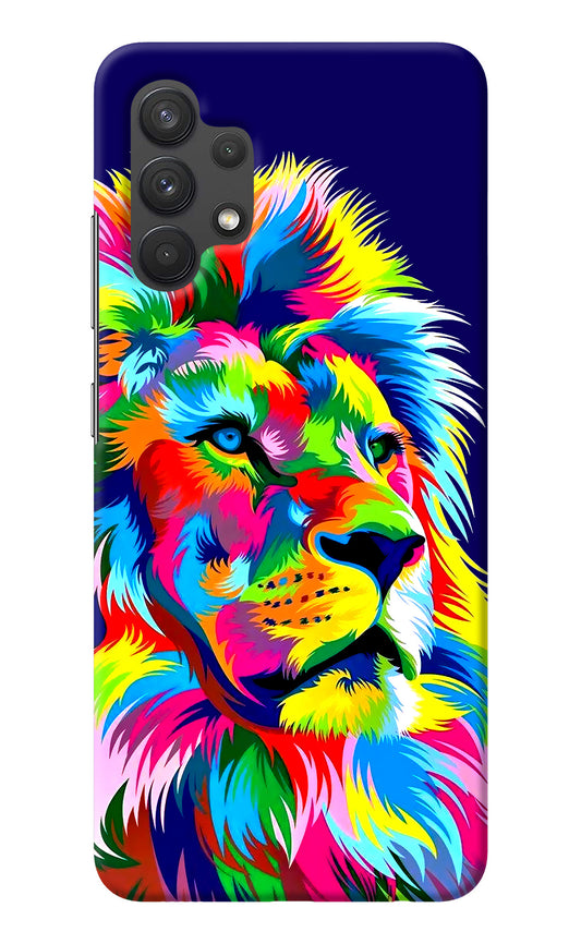 Vector Art Lion Samsung A32 4G Back Cover