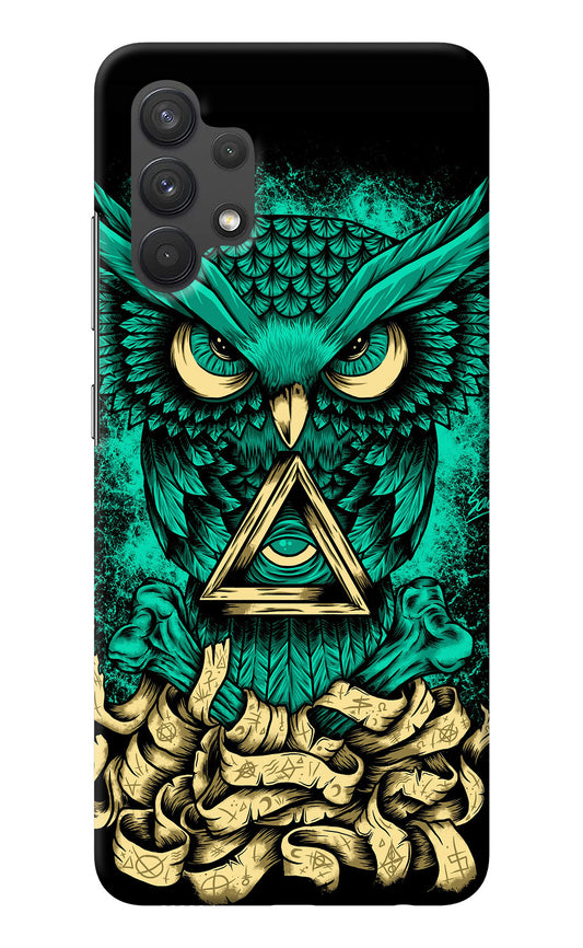 Green Owl Samsung A32 4G Back Cover