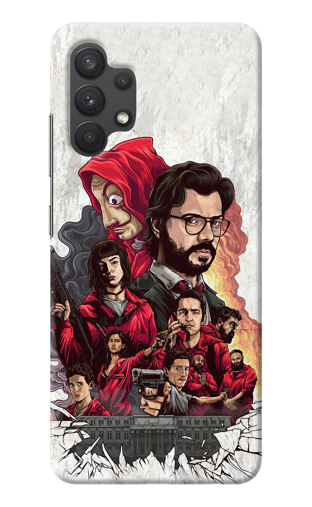 Money Heist Artwork Samsung A32 4G Back Cover