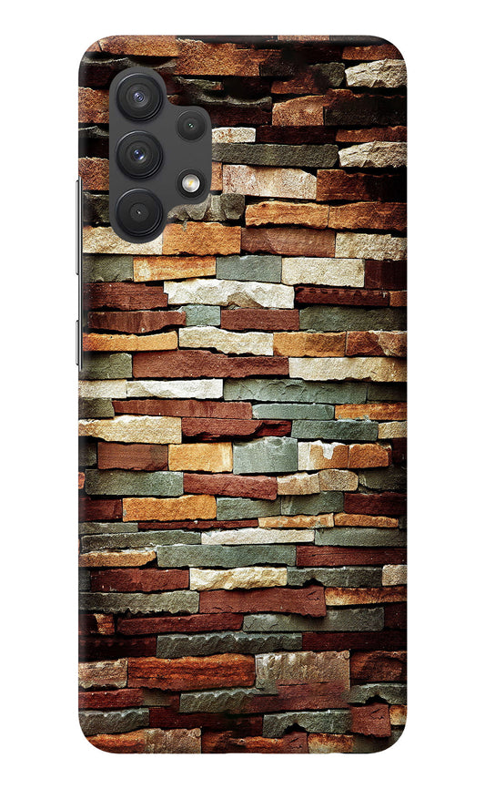 Bricks Pattern Samsung A32 4G Back Cover