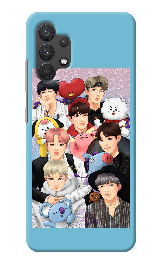 BTS with animals Samsung A32 4G Back Cover