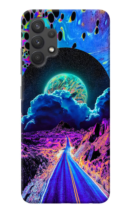 Psychedelic Painting Samsung A32 4G Back Cover