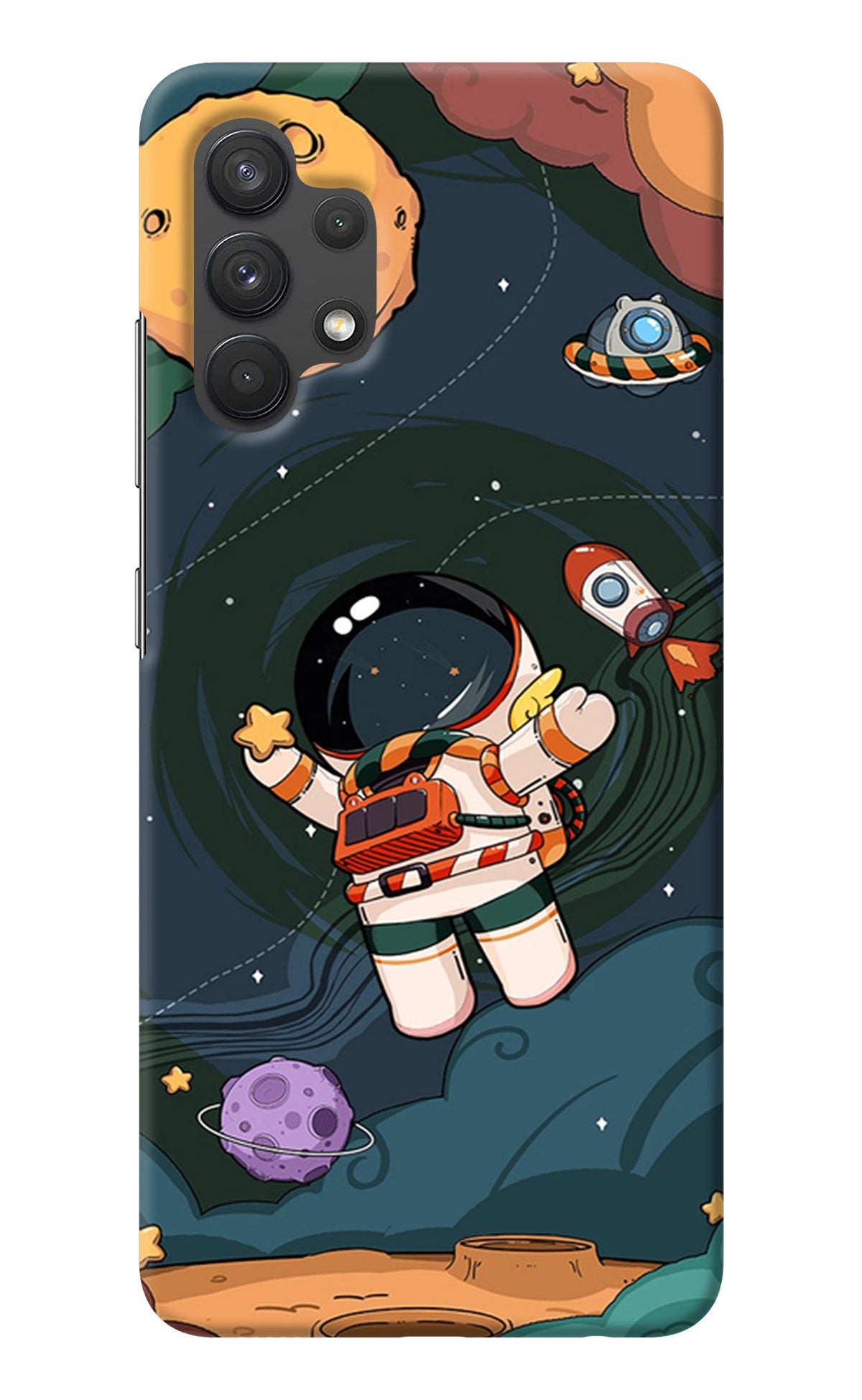 Cartoon Astronaut Samsung A32 4G Back Cover