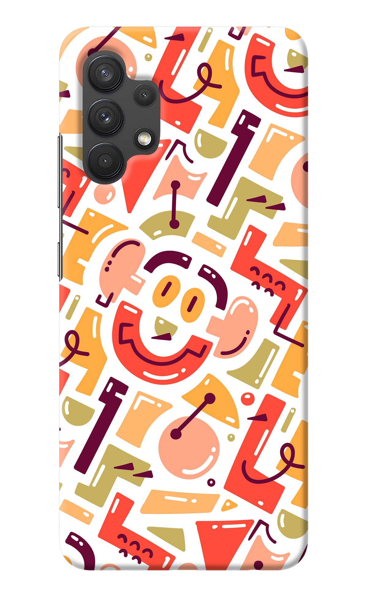 Doodle Pattern Samsung A32 4G Back Cover