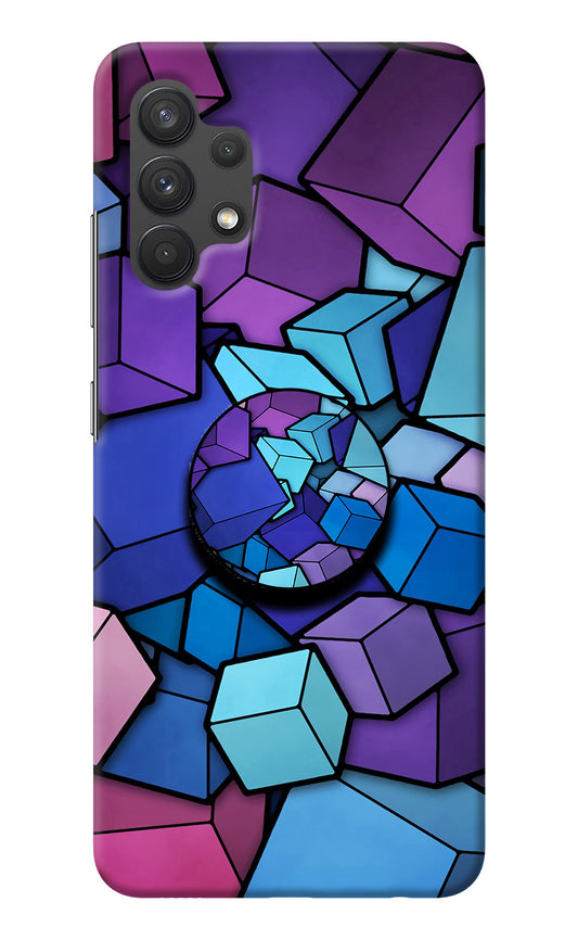 Cubic Abstract Samsung A32 4G Pop Case