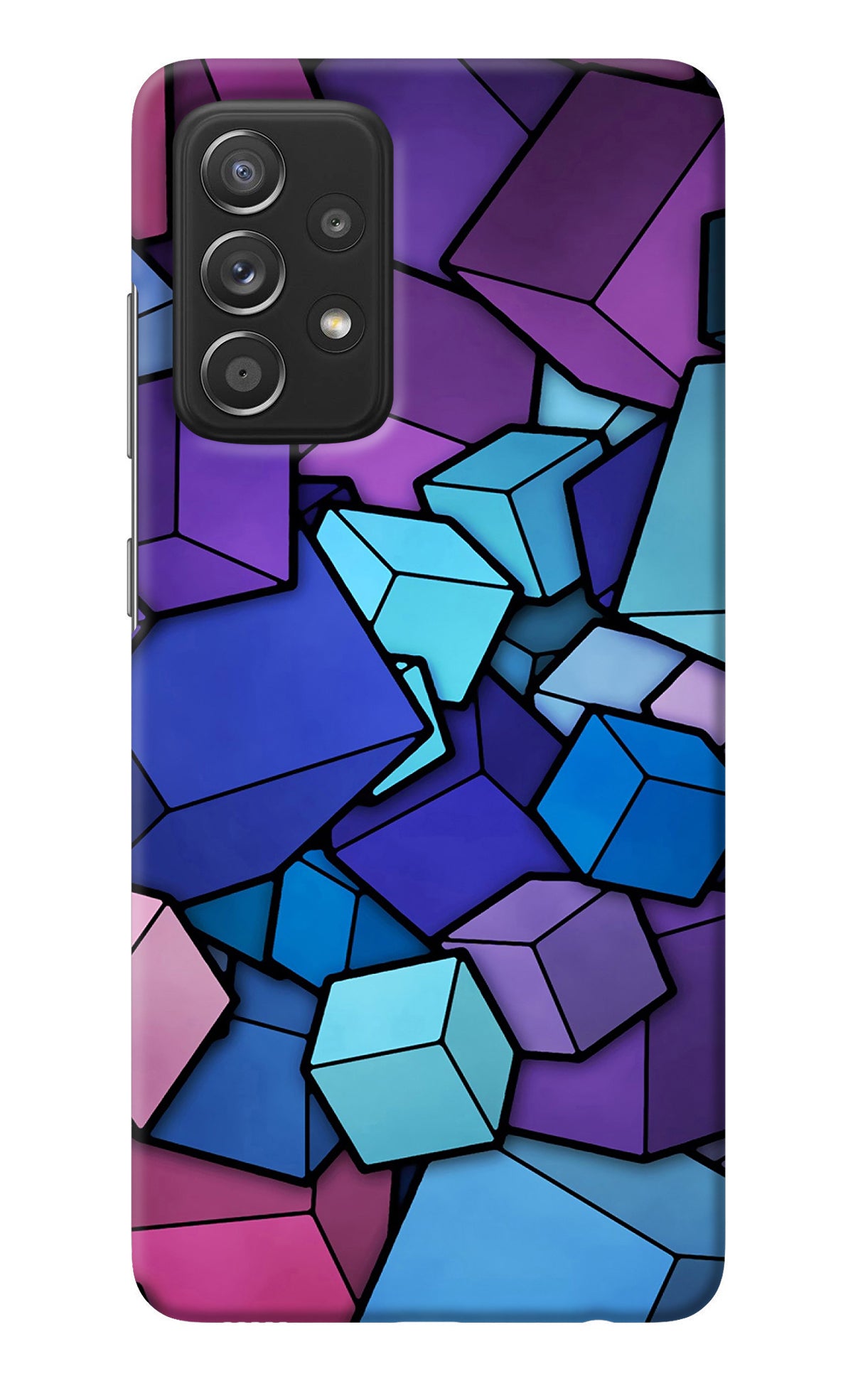 Cubic Abstract Samsung A52/A52s 5G Back Cover